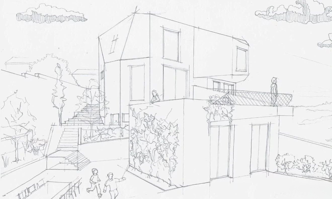 Antes: boceto arquitectónico